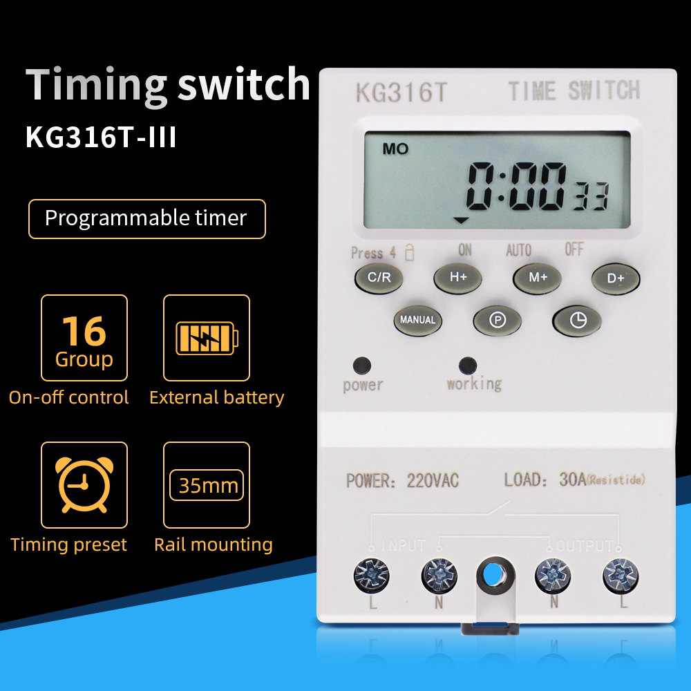 Interruptor Horário Digital Pr - Outdoor Lighting Timer Switch avaliação e preço