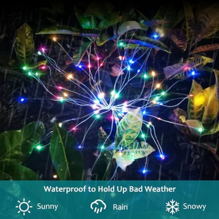 Luzes Solares de Fogos de Arti - Outdoor Lighting For Christmas avaliação e preço