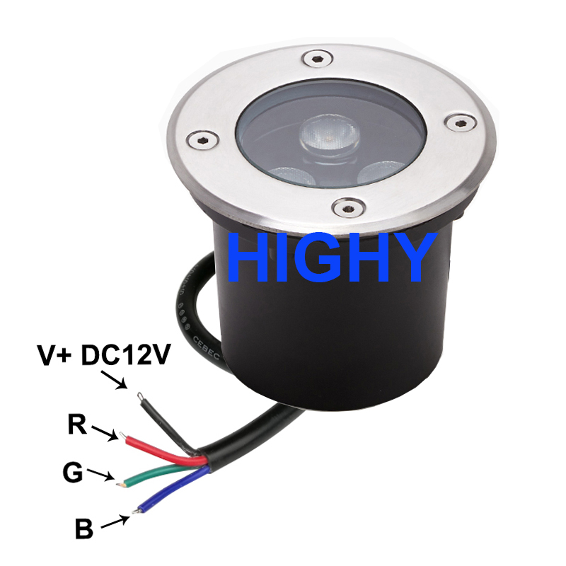 4-wire rgb conduziu a luz subt - Outdoor Lighting Underground Wiring avaliação e preço