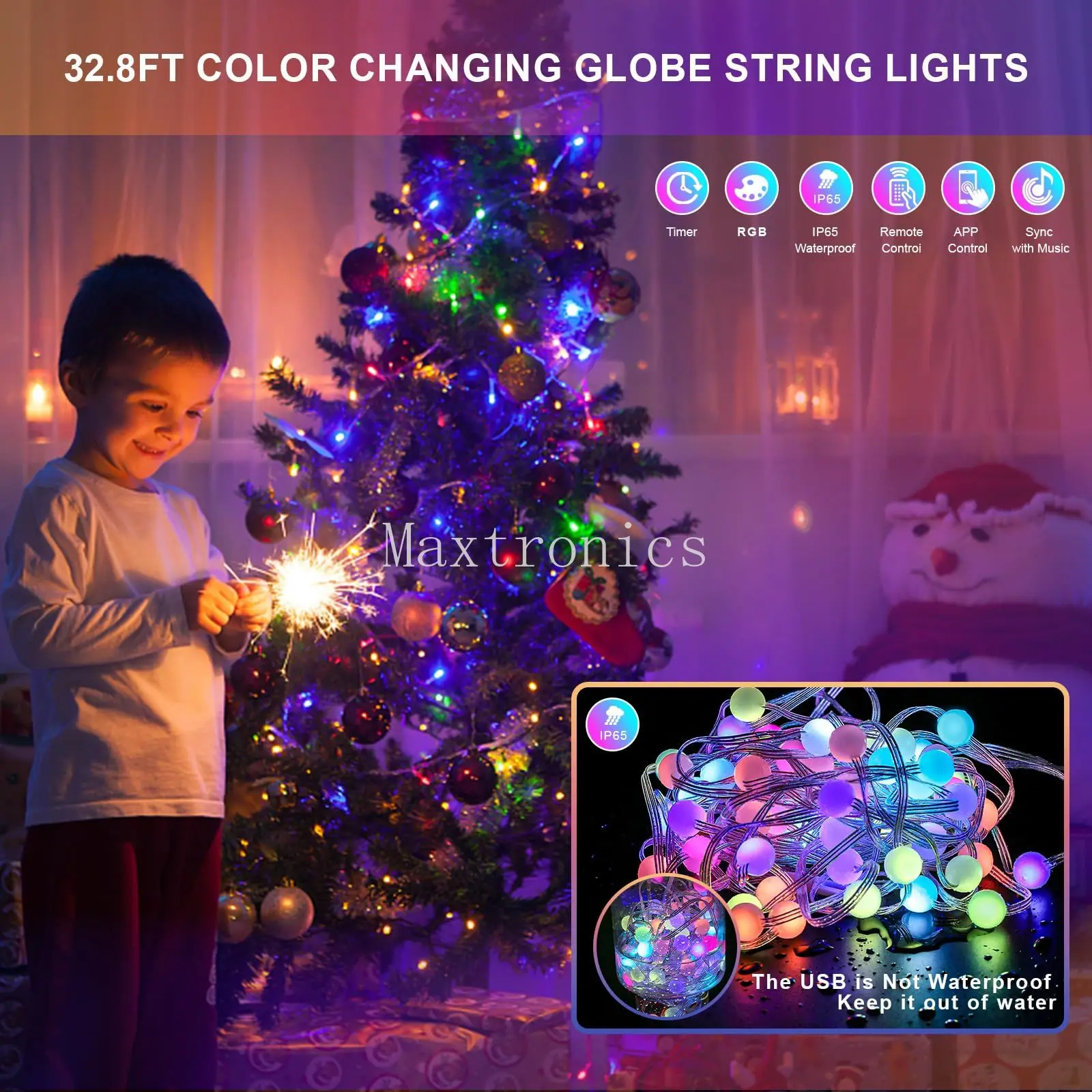 Inteligente 4 estilos rgb ws28 - Xmas Outdoor Lighting Decorations avaliação e preço